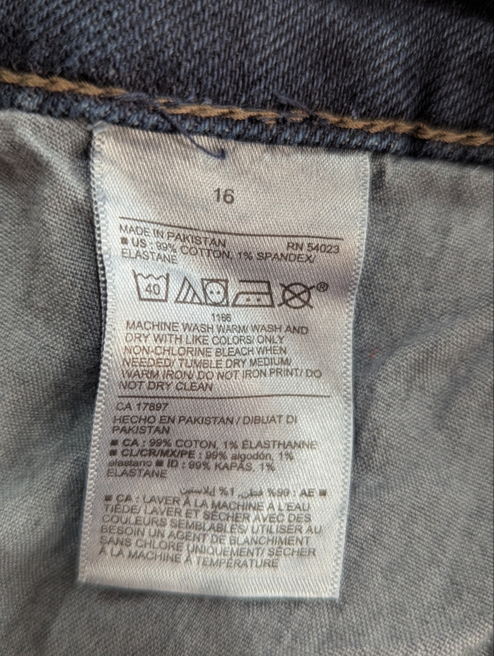 Old Navy Blue Denim High-Rise Frayed Hem Jeans Mini Skirt Sz 16 *NWT - Picture 7 of 9